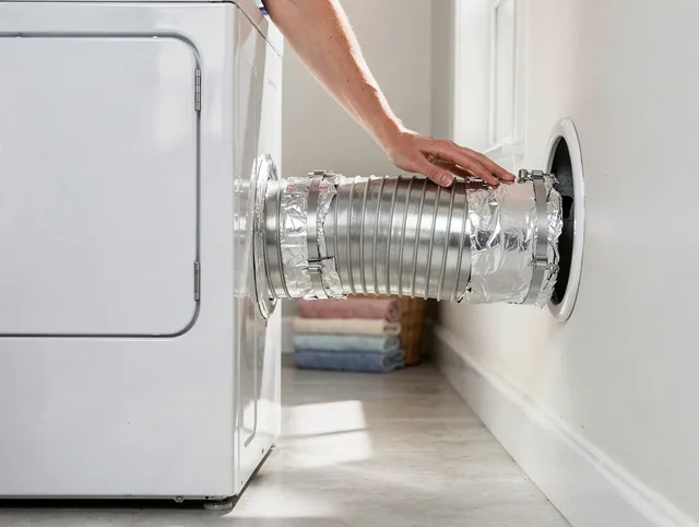Professional dryer vent hose installation by Colorado Springs Dryer Vent Cleaning in Colorado Springs